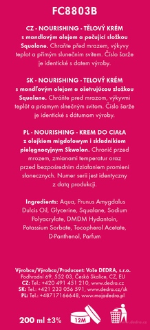 Etiketa k výrobku FC8803B