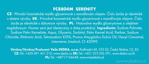 Etiketa k výrobku FC8804M