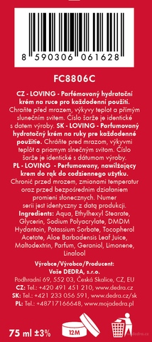 Etykieta produktu FC8806C Etykieta produktu FC8806C