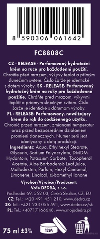 Etiketa k výrobku FC8808C