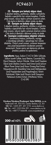 Etiketa k výrobku FC94631