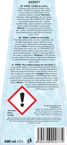 Etiketa k výrobku CP8784