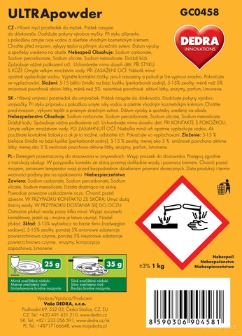 Etiketa k výrobku CP8784