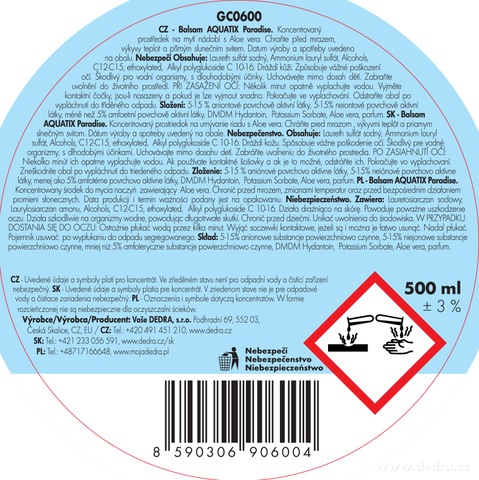 Etykieta produktu GC06001