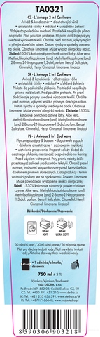 Etiketa k výrobku TA0321