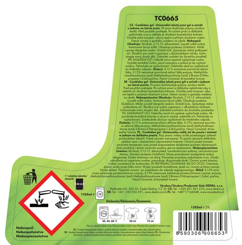 Etiketa k výrobku TC0665