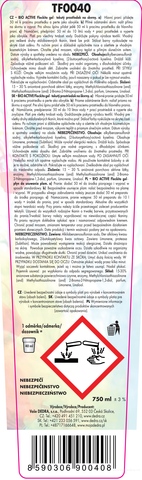 Etykieta produktu TF0040 Etykieta produktu TF0040