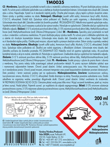 Etiketa k výrobku TM0035 Etiketa k výrobku TM0035