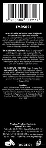 Etykieta produktu TM05021