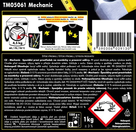 Etykieta produktu TM05061 Etykieta produktu TM05061