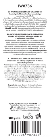 Etiketa k výrobku IW8736 Etiketa k výrobku IW8736