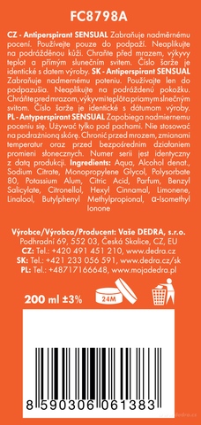 Etykieta produktu FC8798S Etykieta produktu FC8798S