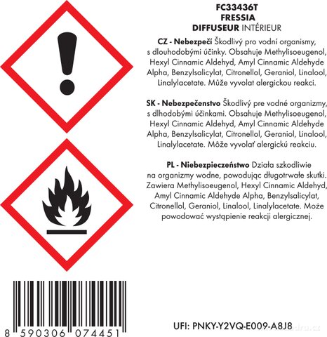 Etykieta produktu FC33436T
