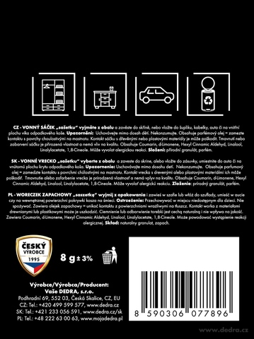 Etiketa k výrobku TE0836X