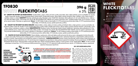 Etiketa k výrobku CP0185