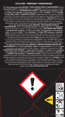 Etiketa k výrobku CP0568