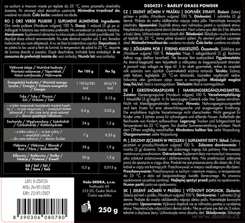 Etykieta produktu DS04221