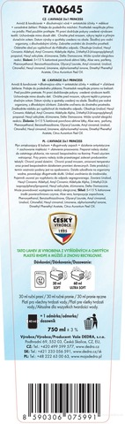 Etiketa k výrobku TS0600M