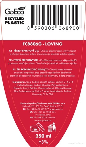 Etiketa k výrobku FC0752