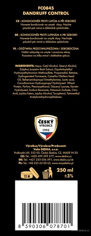 Etiketa k výrobku FC0845X