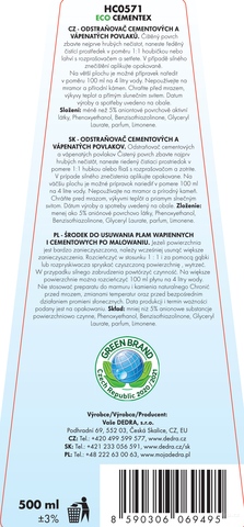 Etykieta produktu HC0571