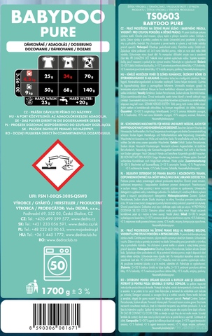 Etiketa k výrobku TS0603