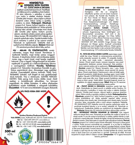 Etiketa k výrobku NW00753