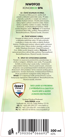 Etiketa k výrobku NW09302