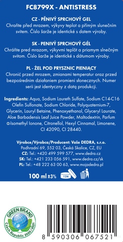 Etiketa k výrobku FC0754 Etiketa k výrobku FC0754