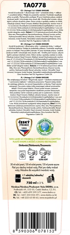 Etiketa k výrobku TA0778