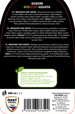 Etiketa k výrobku GC0598