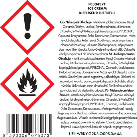 Etykieta produktu FC33437T