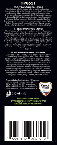 Etiketa k výrobku HP0651