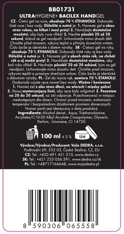 Etiketa k výrobku BB01731