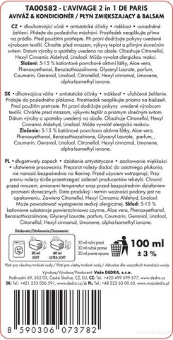 Etiketa k výrobku CP0215