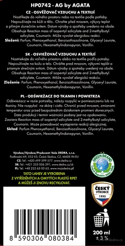 Etiketa k výrobku HP0742