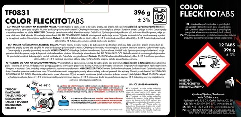 Etiketa k výrobku TF0831