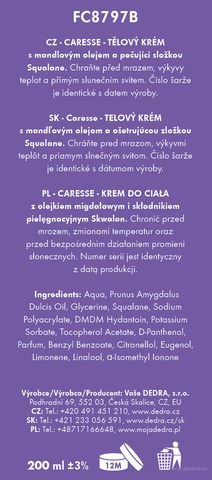 Etiketa k výrobku FC8797S