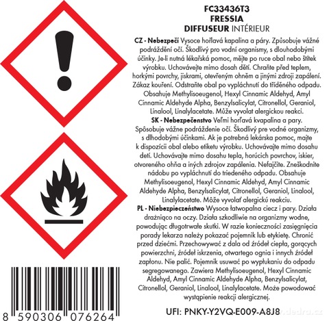 Etykieta produktu FC33436T3