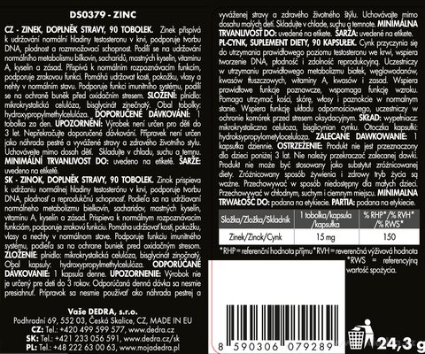 Etiketa k výrobku DS0379