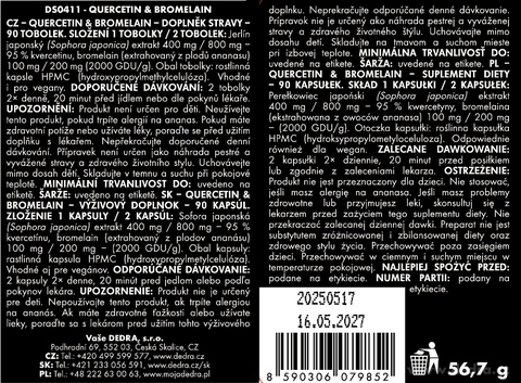 Etiketa k výrobku DS0411