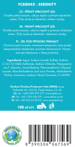 Etykieta produktu FC0754 Etykieta produktu FC0754