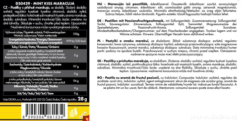 Etiketa k výrobku DS0429