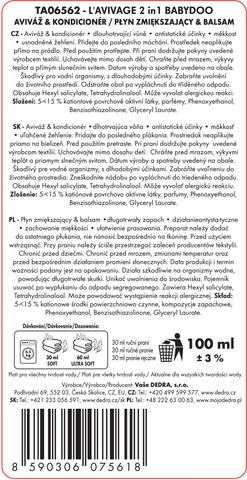 Etiketa k výrobku CP0216