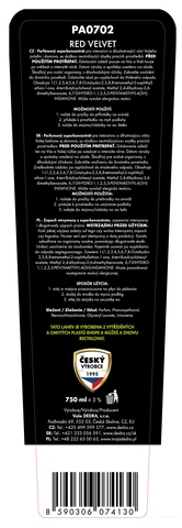 Etiketa k výrobku PA0702