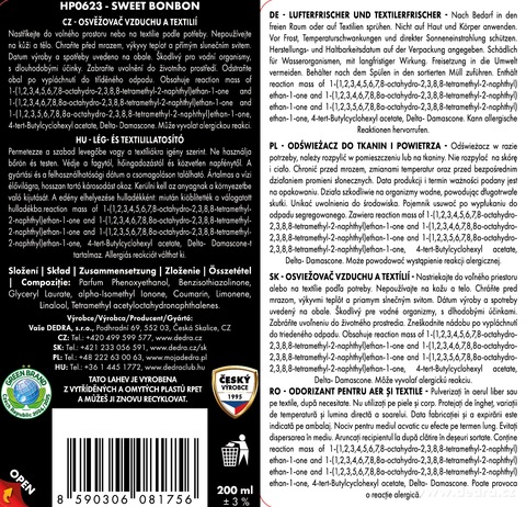 Etiketa k výrobku HP0623