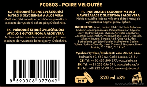 Etiketa k výrobku FC0803