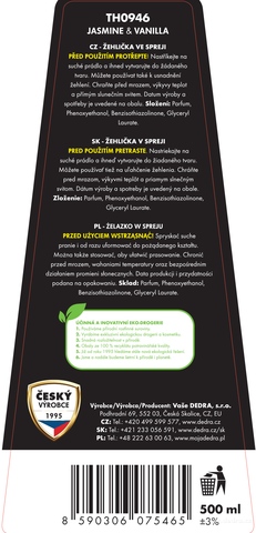 Etiketa k výrobku TH0946