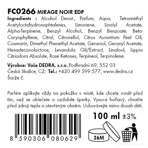 Etykieta produktu FC0266