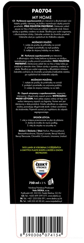 Etiketa k výrobku PA0704